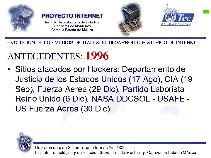 Instituto Tecnológico y de Estudios Superiores de Monterrey, Campus Estado de México EVOLUCIÓN DE