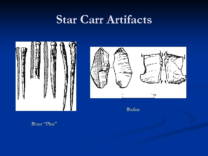 Star Carr Artifacts Burins Bone “Pins” 