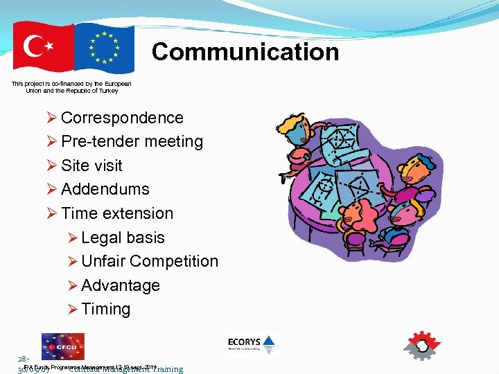 Communication This project is co-financed by the European Union and the Republic of Turkey
