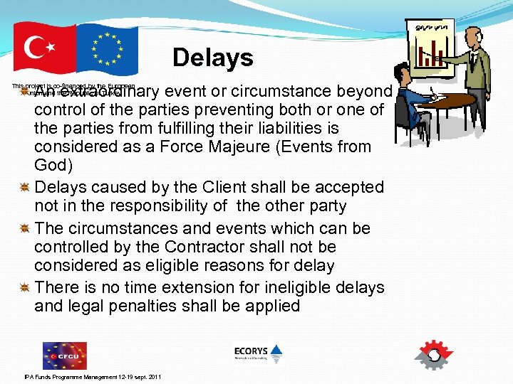 Delays An extraordinary event or circumstance beyond control of the parties preventing both or