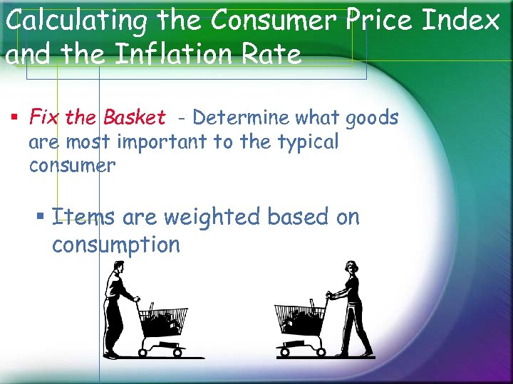 Calculating the Consumer Price Index and the Inflation Rate § Fix the Basket -