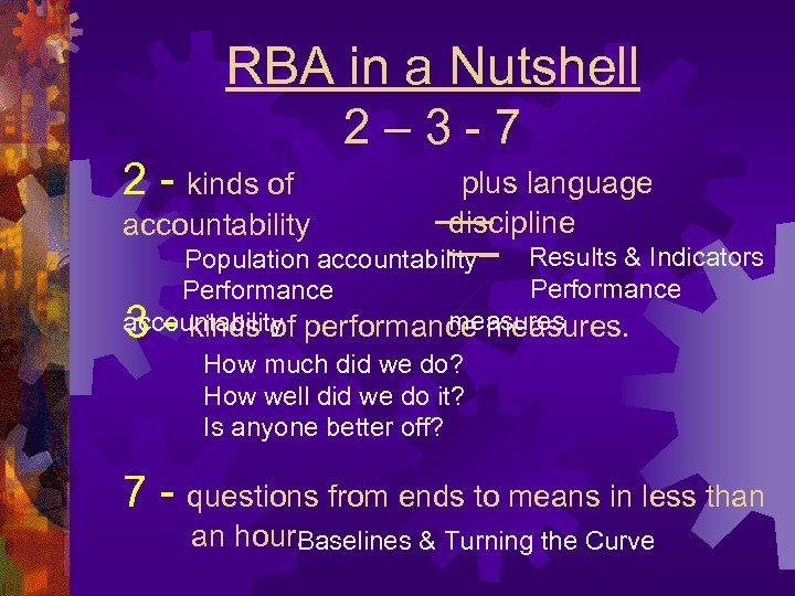 RBA in a Nutshell 2 – 3 - 7 2 - kinds of plus