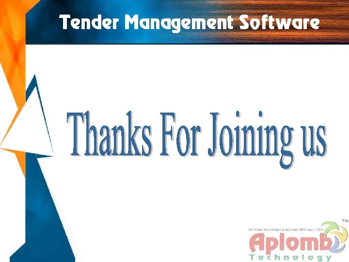 Tender Management Software 