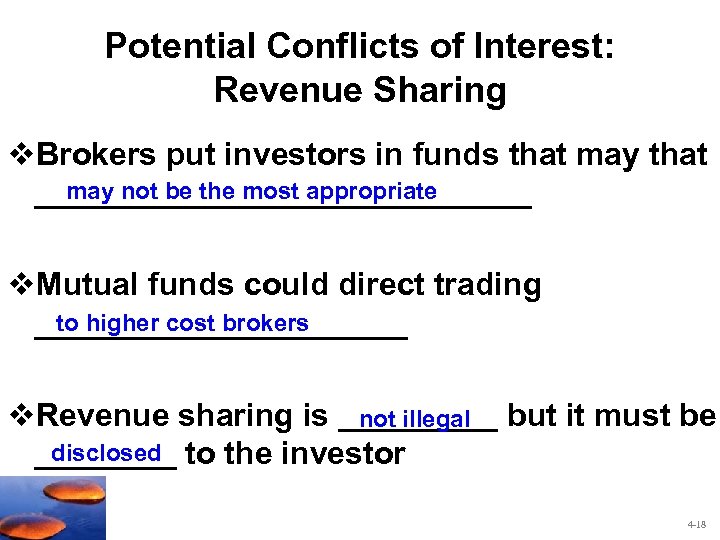 Potential Conflicts of Interest: Revenue Sharing v. Brokers put investors in funds that may