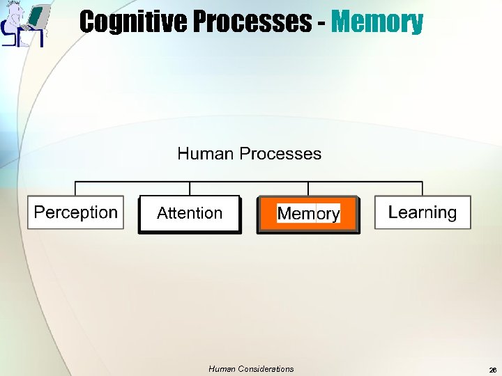 Cognitive Processes - Memory Attention Human Considerations 26 