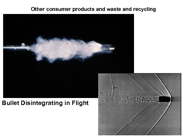 Other consumer products and waste and recycling Bullet Disintegrating in Flight 