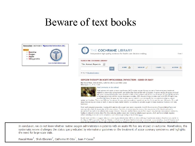 Beware of text books 