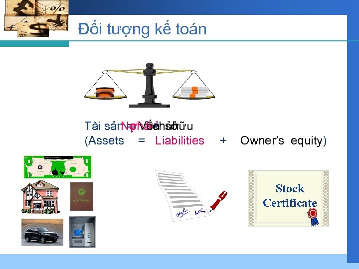 Đối tượng kế toán Tài sản = Vốn sở Nợ trả hữu phải+ chủ