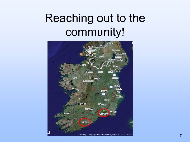 Reaching out to the community! 7 