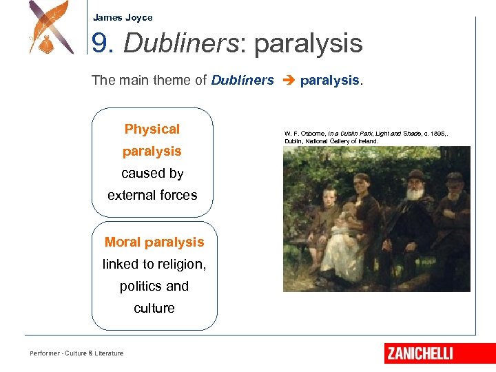 Jonathan Swift James Joyce 9. Dubliners: paralysis The main theme of Dubliners paralysis. Physical
