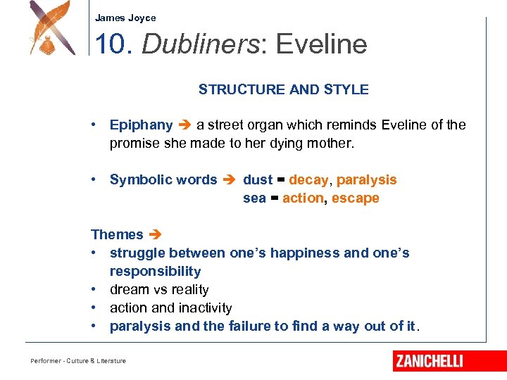 Jonathan Swift James Joyce 10. Dubliners: Eveline STRUCTURE AND STYLE • Epiphany a street