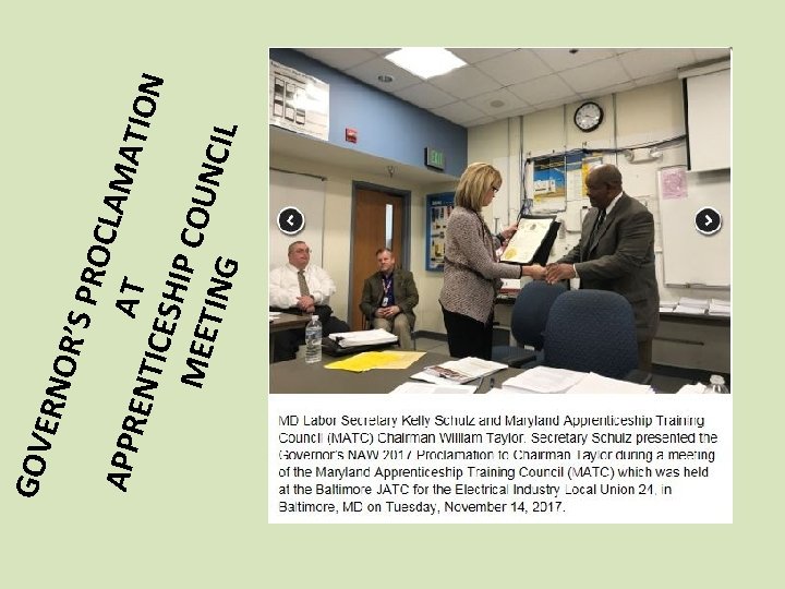 OR’S PRO CLAM APP AT ATIO REN N TICE SHIP COU MEE NCIL TING