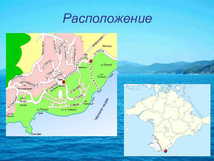 Расположение 