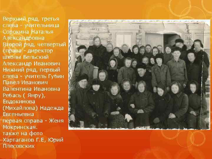 Верхний ряд, третья слева - учительница Сорокина Наталья Александровна Второй ряд, четвертый справа -