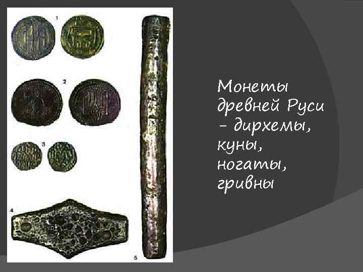 История денег на руси с древнейших времен до начала xvi века проект