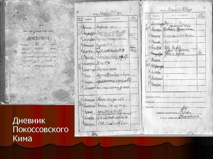 Дневник Покоссовского Кима 