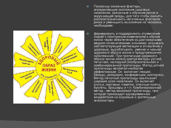  Поскольку основные факторы, определяющие состояние здоровья населения, связанные с образом жизни и окружающей