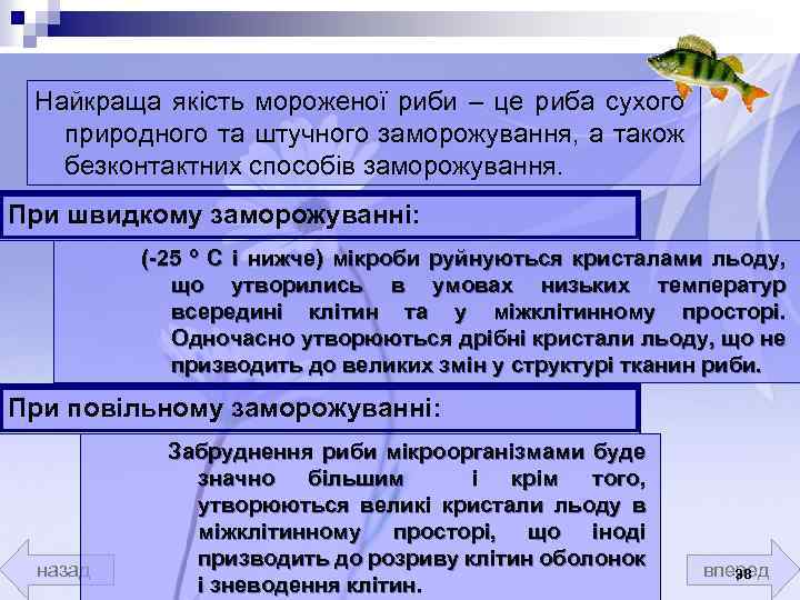 Найкраща якість мороженої риби – це риба сухого природного та штучного заморожування, а також