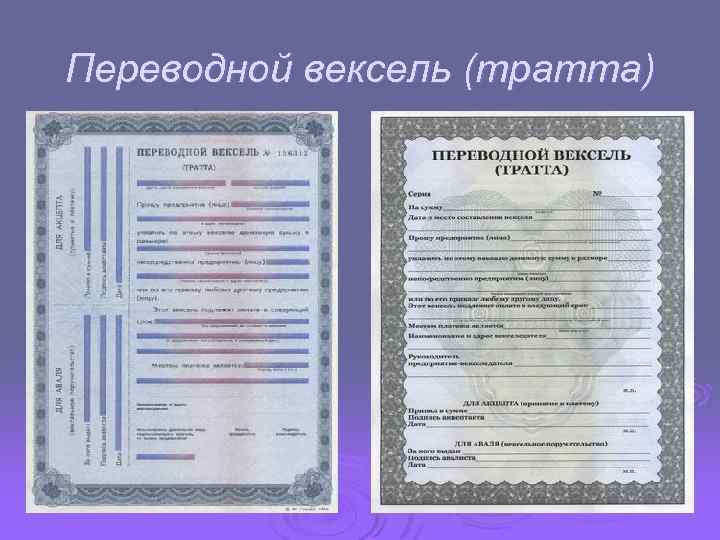 Переводной вексель (тратта) 