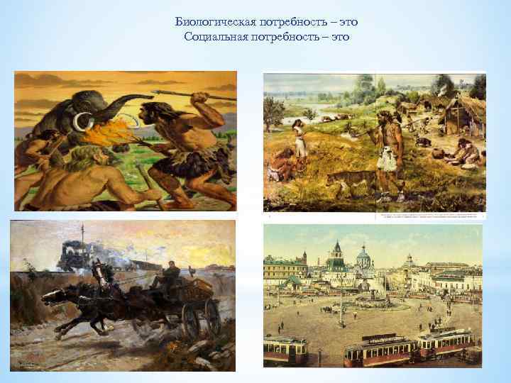 Биологическая потребность – это Социальная потребность – это 