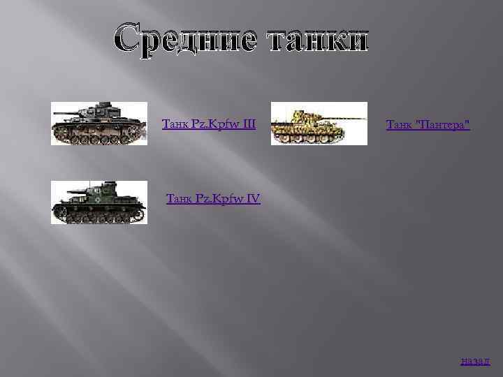 Средние танки Танк Pz. Kpfw III Танк 