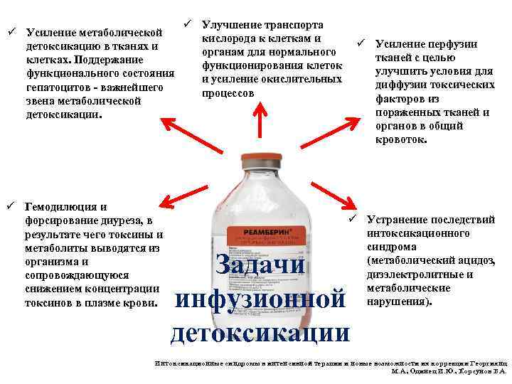 ü Усиление метаболической детоксикацию в тканях и клетках. Поддержание функционального состояния гепатоцитов - важнейшего