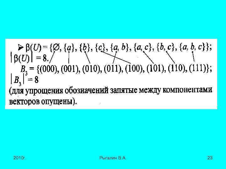 2010 г. Рыгалин В. А. 23 