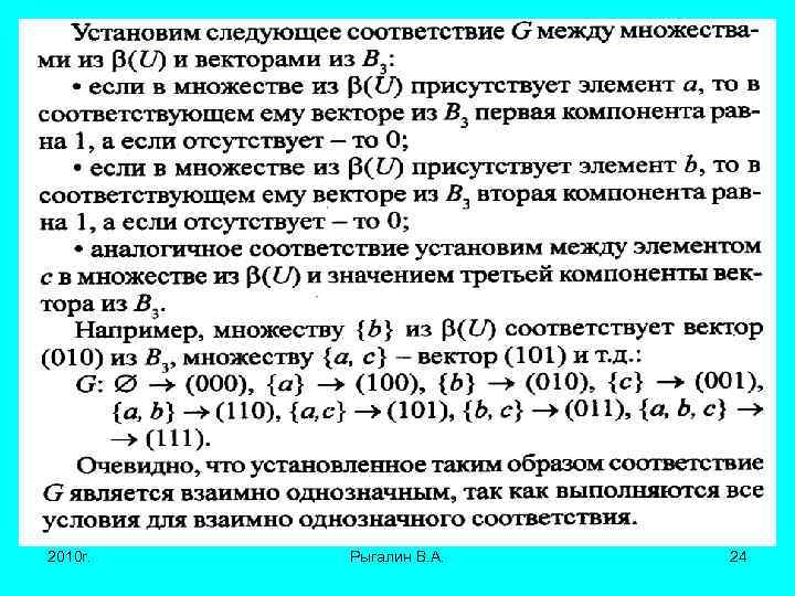 2010 г. Рыгалин В. А. 24 