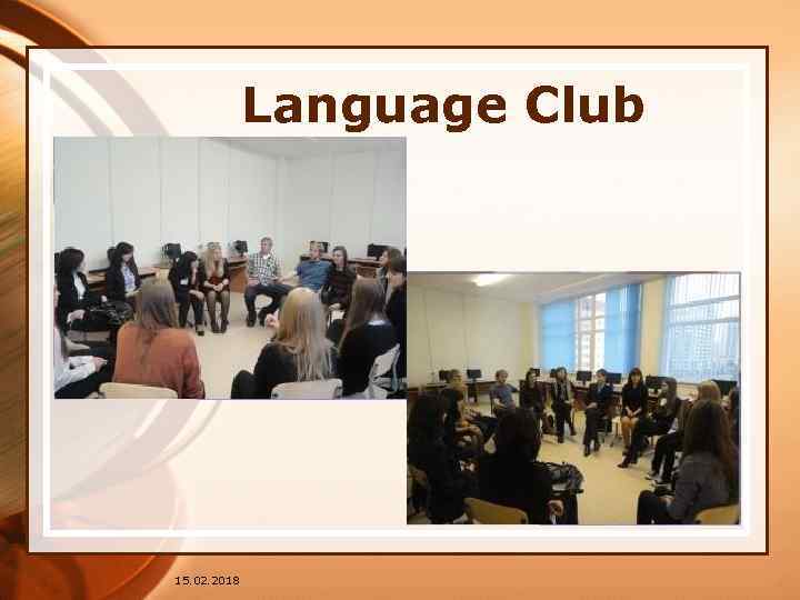 Language Club 15. 02. 2018 
