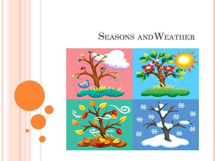 SEASONS AND WEATHER 