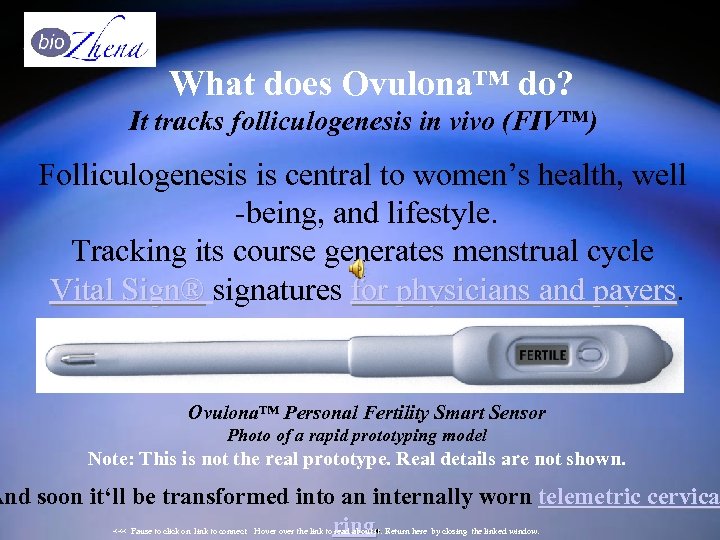 What does Ovulona™ do? It tracks folliculogenesis in vivo (FIV™) Folliculogenesis is central to