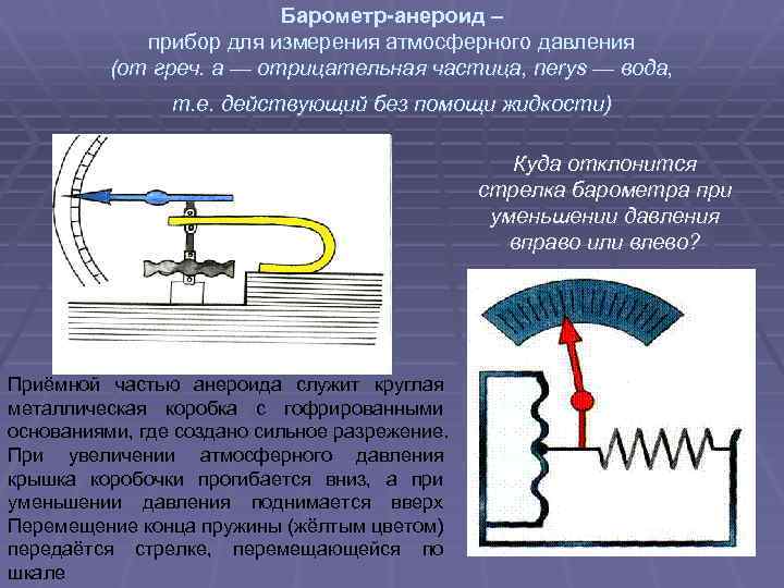 Барометр это прибор для измерения