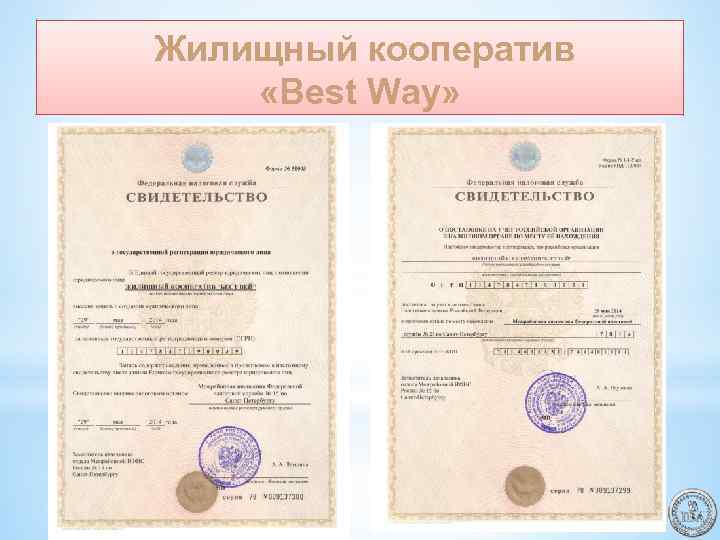  Жилищный кооператив «Best Way» 