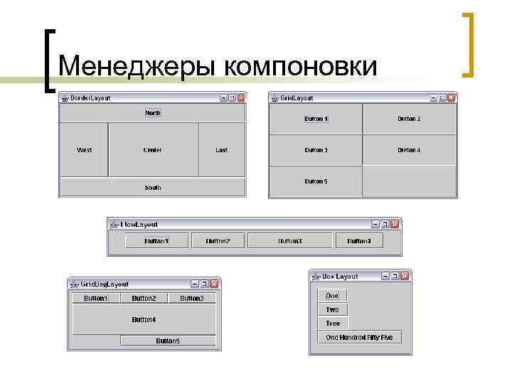 Менеджеры компоновки 