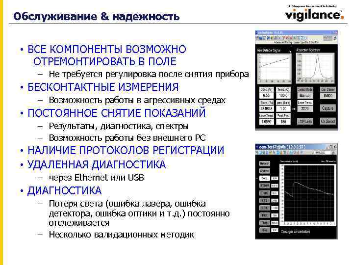 Обслуживание & надежность • ВСЕ КОМПОНЕНТЫ ВОЗМОЖНО ОТРЕМОНТИРОВАТЬ В ПОЛЕ – Не требуется регулировка