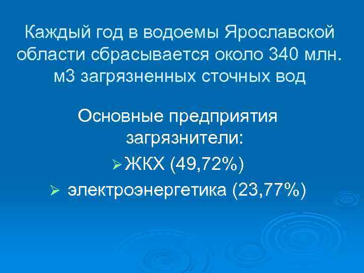 Презентация водоемы ярославской области