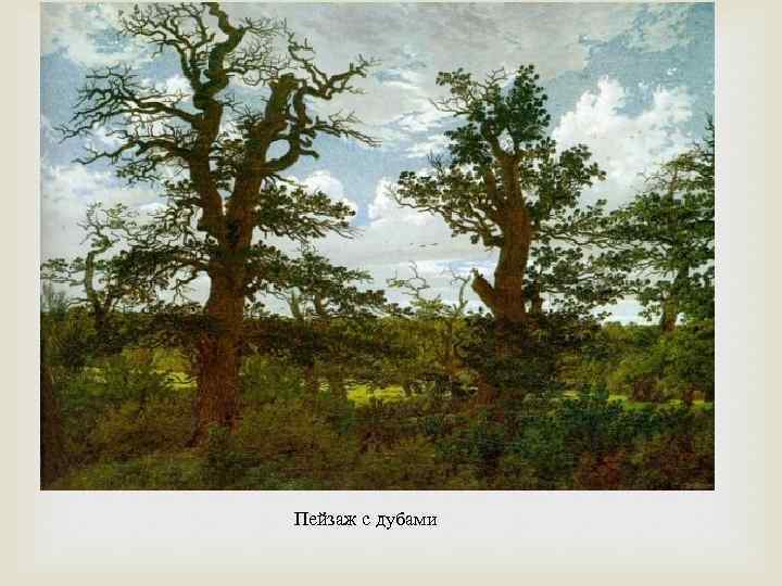  Пейзаж с дубами 