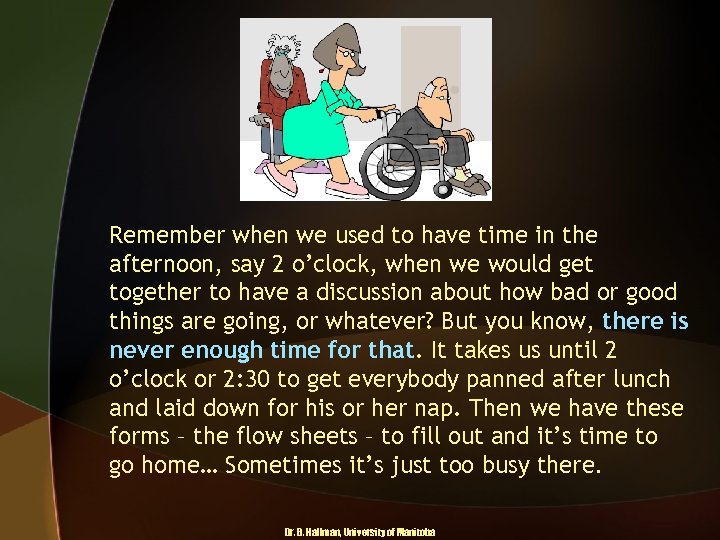 Remember when we used to have time in the afternoon, say 2 o’clock, when