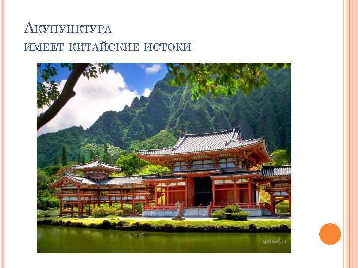 АКУПУНКТУРА ИМЕЕТ КИТАЙСКИЕ ИСТОКИ 