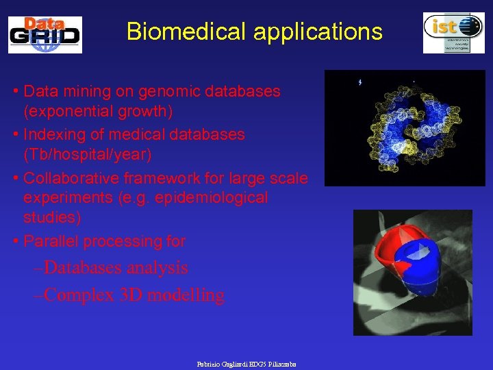 Biomedical applications • Data mining on genomic databases (exponential growth) • Indexing of medical