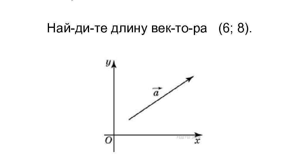 Най ди те длину век то ра (6; 8). 