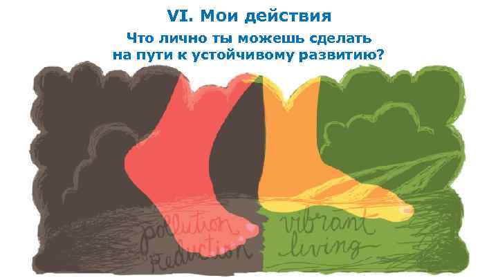 VI. Мои действия Что лично ты можешь сделать на пути к устойчивому развитию? 60