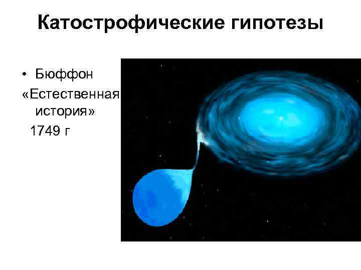Катострофические гипотезы • Бюффон «Естественная история» 1749 г 