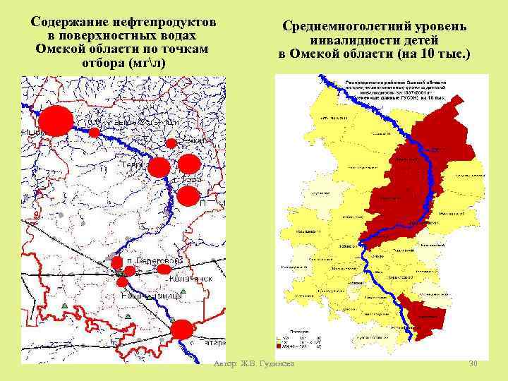 Содержание нефтепродуктов в поверхностных водах Омской области по точкам отбора (мгл) Среднемноголетний уровень инвалидности