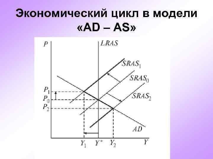 Экономический цикл в модели «AD – AS» 