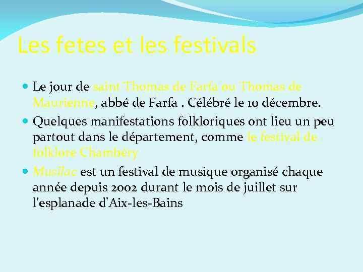 Les fetes et les festivals Le jour de saint Thomas de Farfa ou Thomas