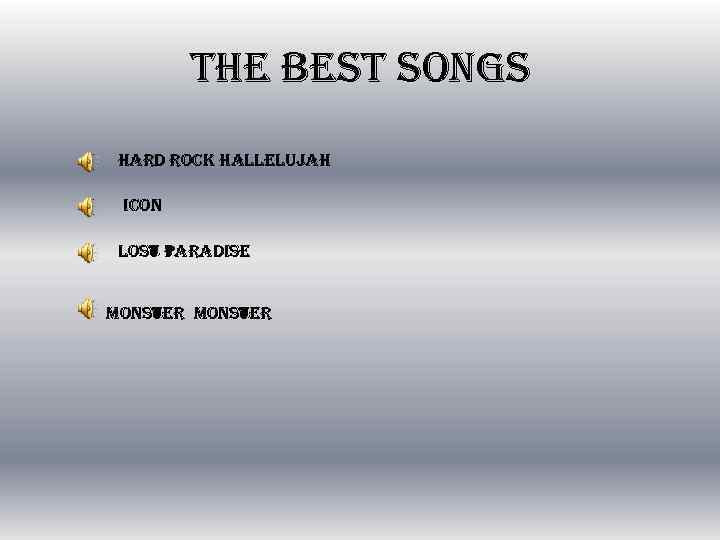 the best songs hard rock hallelujah icon lost paradise monster 