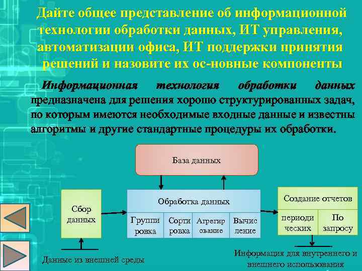 По вопросу представления. Информационные технологии обработки данных предназначены для. Технология обработки данных предназначена для. ИТ обработки данных предназначена для решения. Управление обработки данных.