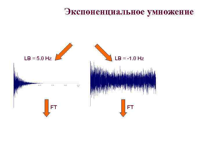 Экспоненциальное умножение LB = 5. 0 Hz FT LB = -1. 0 Hz FT