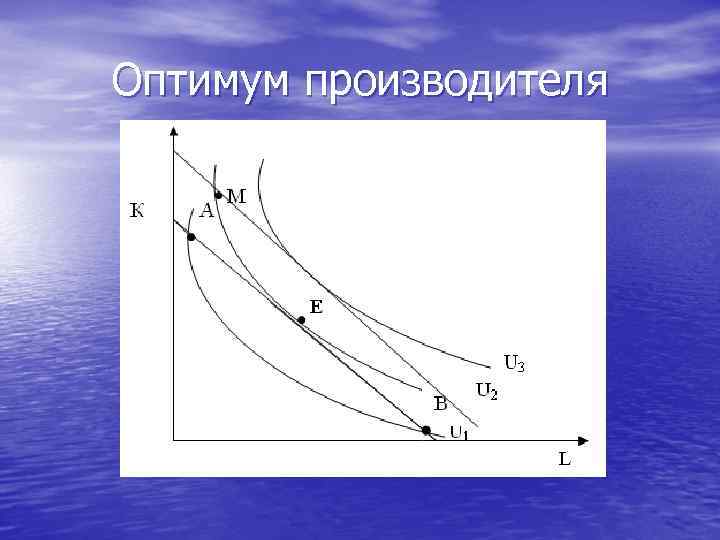 Оптимум производителя 